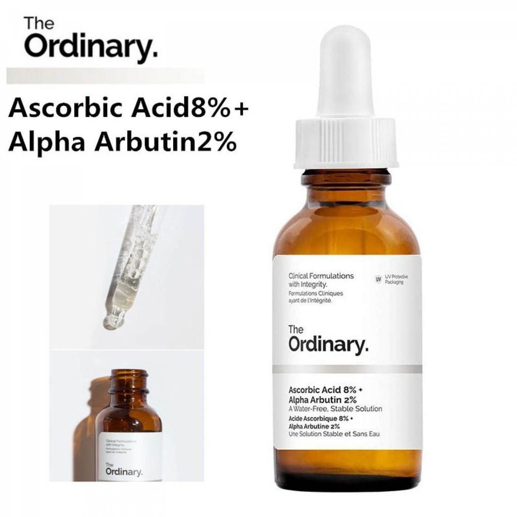 The Ordinary Ascorbic Acid 8% + Alpha Arbutin 2% - Tinh chất dưỡng trắng da, xóa thâm The Ordinary