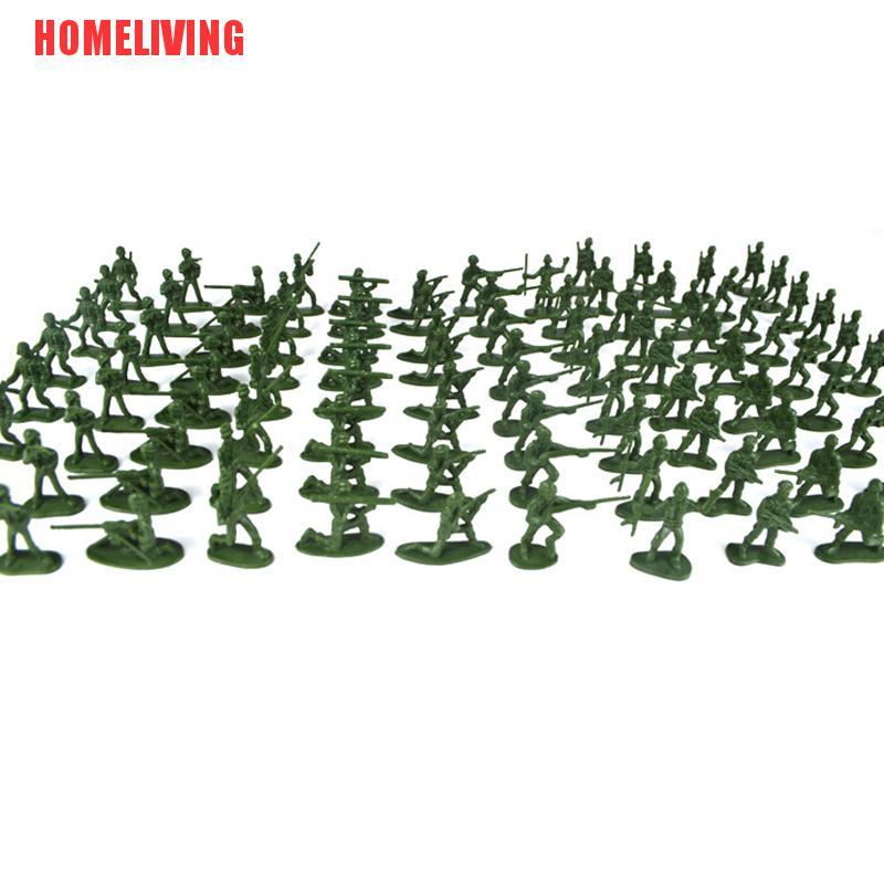 Set 100 Mô Hình Lính Mini Màu Sắc Ngẫu Nhiên Cho Bé
