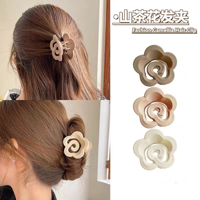 Kẹp Tóc Hình Hoa Trà Phong Cách Nhật Hàn Thanh Lịch Cho Nữ