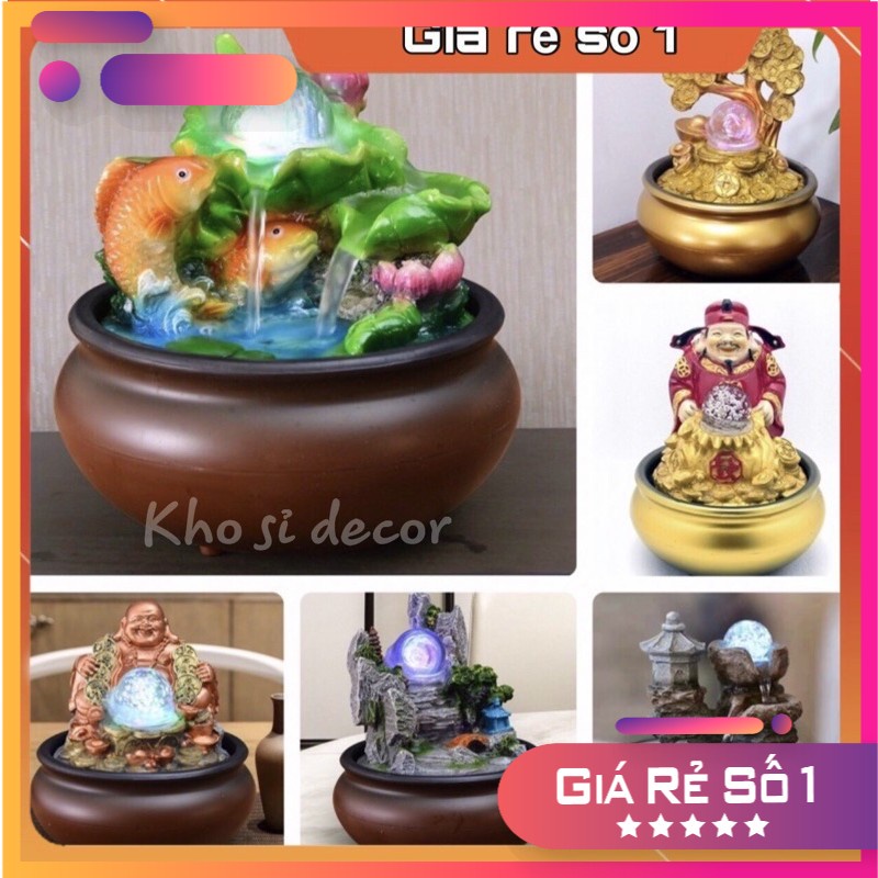 Thác nước phong thủy mini