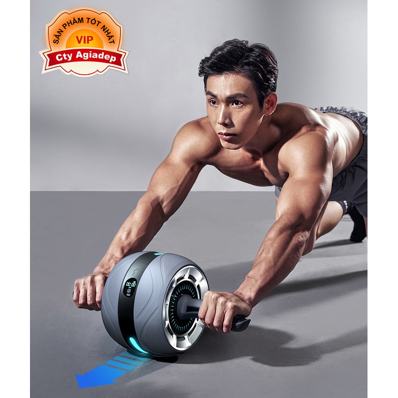 Con lăn điện tử REBOUND siêu xịn tập thể dục gym cơ bụng tay chân