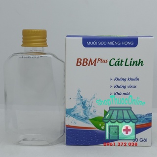 Muối súc miệng họng BBM Plus Cát Linh hộp 30 gói