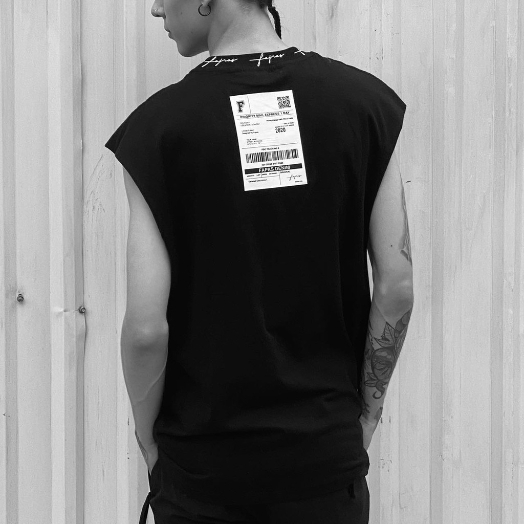 TANKTOP FAPAS CHỮ CỔ