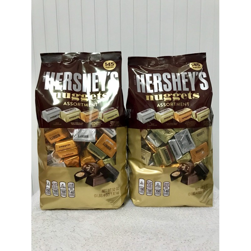 [Mã 66FMCGSALE hoàn 8% đơn 500K] Kẹo socola Hershey’s Nuggets 1.47kg Mỹ