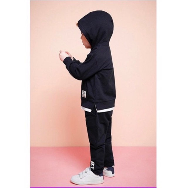 Bộ Hoodie Nỉ Da Cá Bé Trai  Jelispoon Xuất Hàn Dư Xịn Size 100-150, Set Bộ Nỉ Da Cá Bé Trai