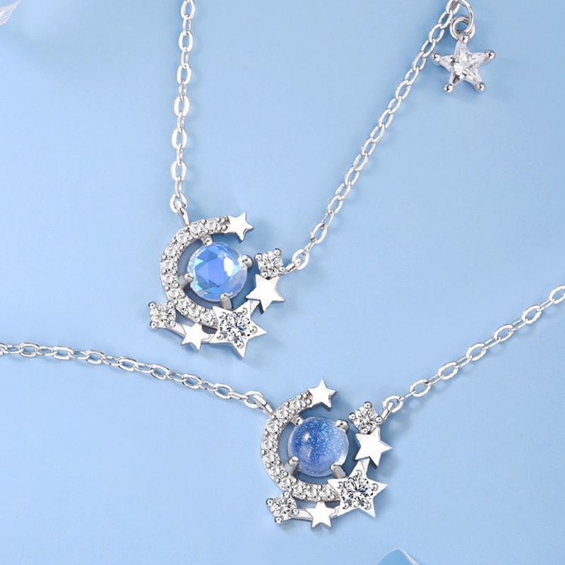 Vòng cổ Hình Mặt Trăng Và Ngôi Sao Thời Trang Cho Nữ