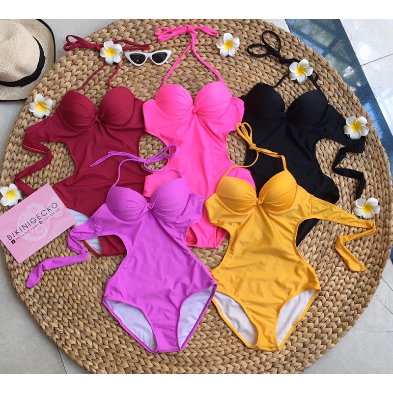Bikini liền gọng nâng ngực khoét eo (nhiều màu ) | BigBuy360 - bigbuy360.vn
