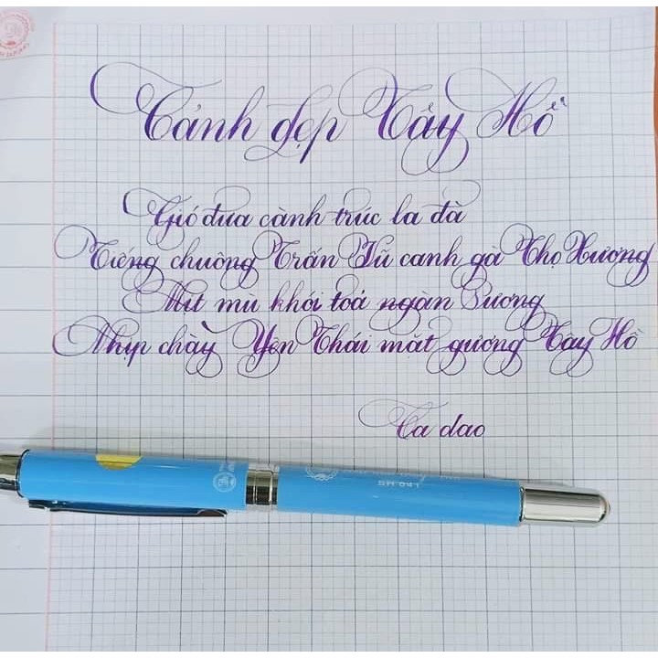 Bút mài thầy Ánh SH041 ngòi lá tre phiên bản mới tự động thanh đậm viết chữ sáng tạo calligrahy