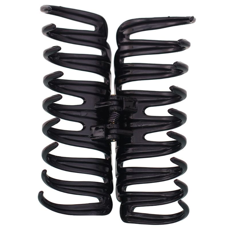 Kẹp Tóc Đuôi Ngựa Cỡ Lớn Dày Dặn Màu Đen 12cm Thời Trang Cho Nữ