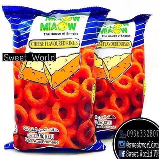 Bánh snack vòng phô mai Miaow Miaow (60g) - Malaysia