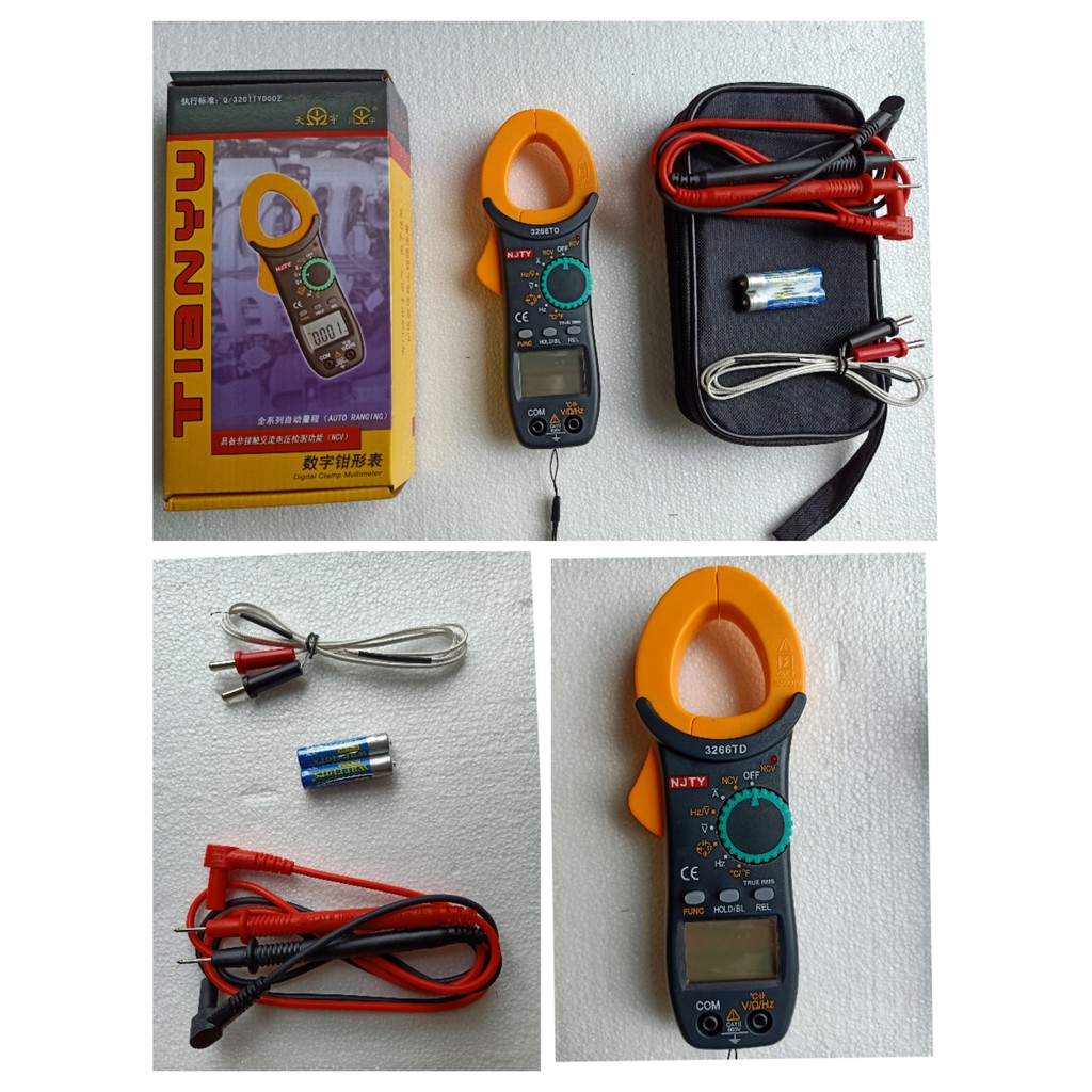 Ampe kìm kẹp đa năng DT3266L  - NJTY 3266TD Đồng hồ đo điện đo tụ tần số nhiệt độ