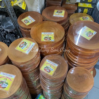 Thớt gỗ tròn Hoài Thương có móc treo freeship hoả tốc
