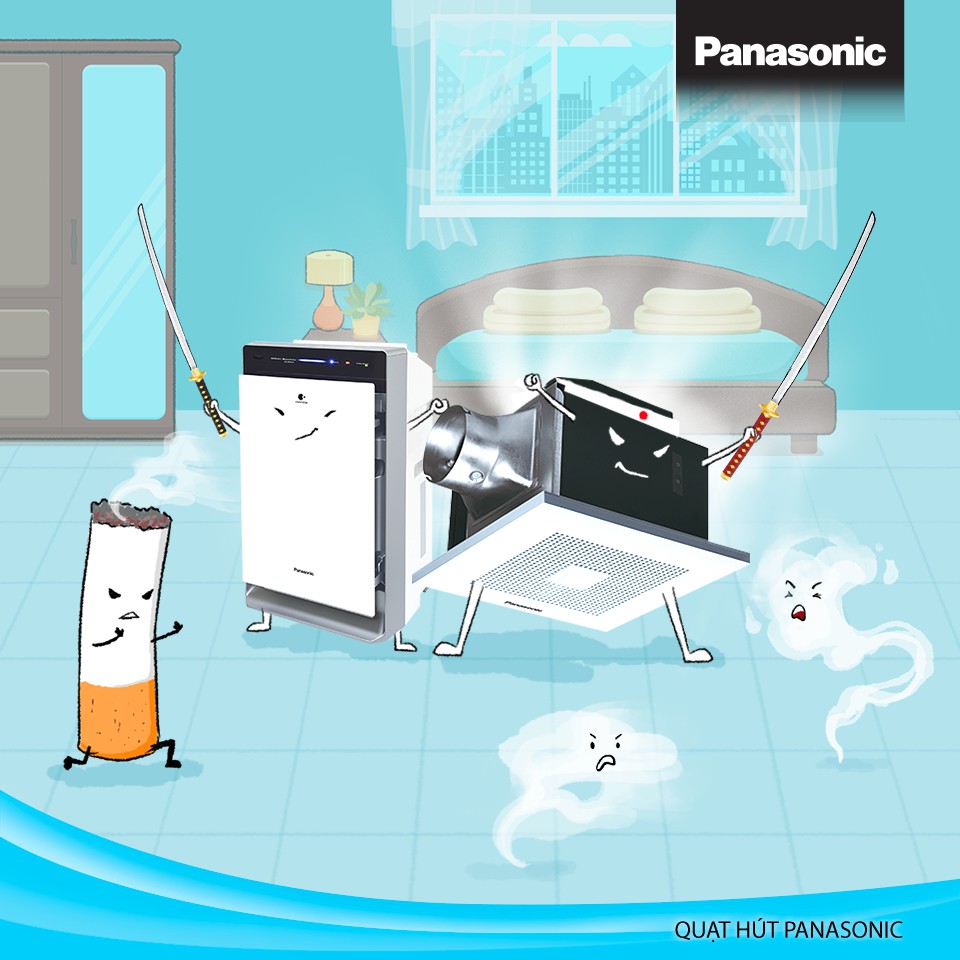 Quạt thông gió Panasonic FV-20CUT1 (Trắng) - Khoét lỗ 25cm - Bảo hành 12 tháng