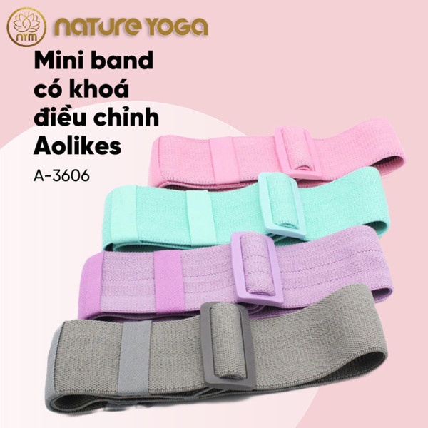 Chính Hãng Aolikes Kháng Lực Miniband Chắc Cơ Mông - Khỏe Cơ Đùi Có Khóa Điều Chỉnh