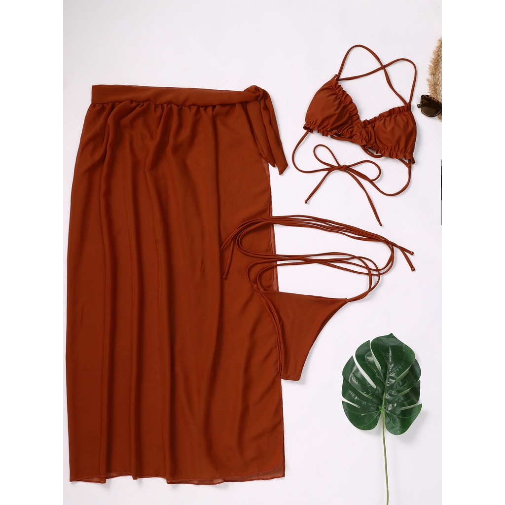 Bikini ba mảnh màu đỏ rượu vang
 | BigBuy360 - bigbuy360.vn