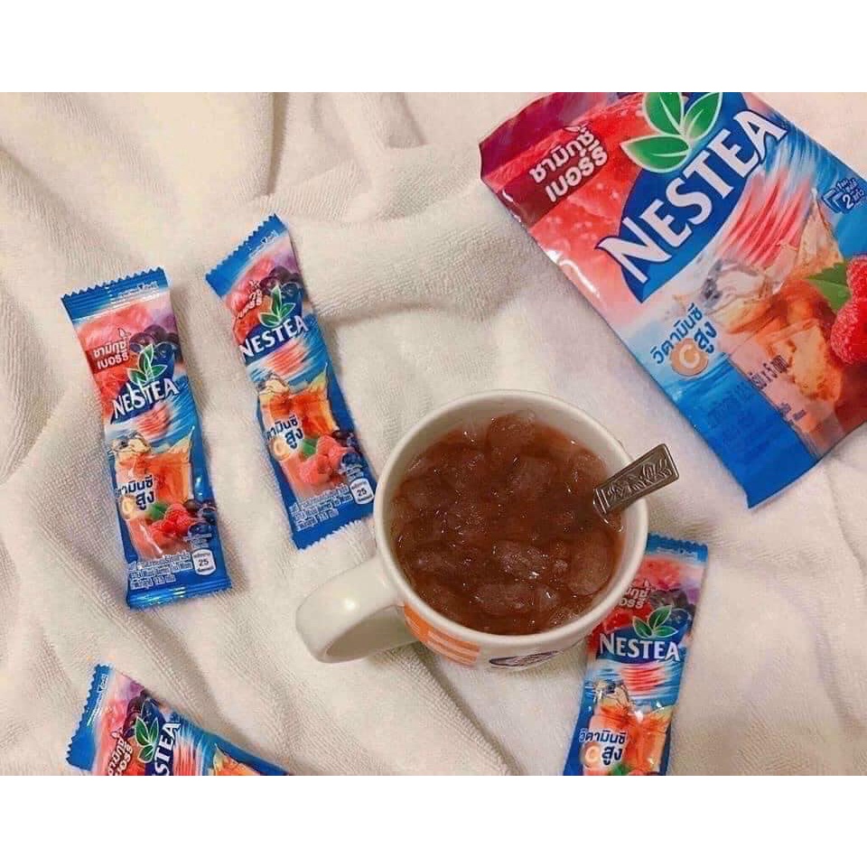01 gói lẻ Nestea dâu rừng Thái Lan siêu hot mát lạnh giải nhiệt mùa hè