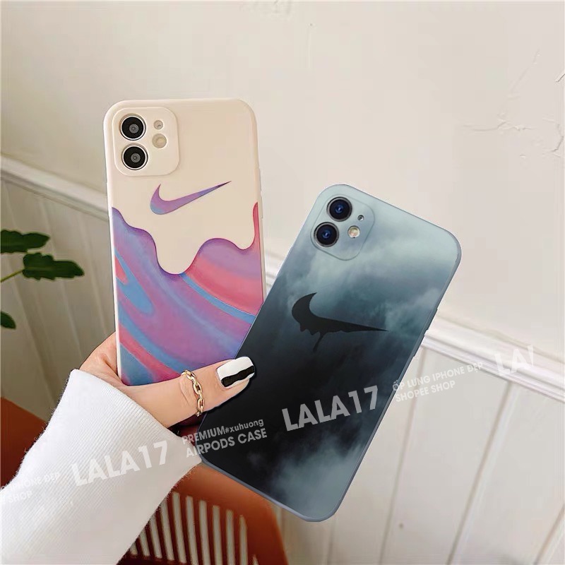 Ốp lưng iphone đẹp N-I-K-E cạnh vuông in hình NI.KE 6/6plus/6s/6splus/7/7plus/8/8plus/x/xr/xs/11/12/pro/max/plus/promax