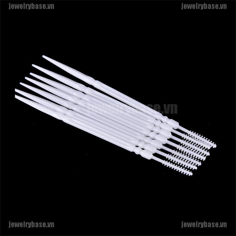 [Base] 1100Pcs Plastic Dental Picks Oral Hygiene 2 Way Interdental Brush Tooth Pick [VN]