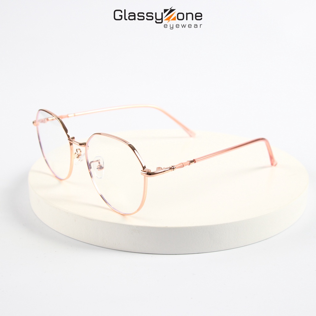 Gọng kính cận, Mắt kính giả cận kim loại Form tròn Nam Nữ Zodiac- GlassyZone