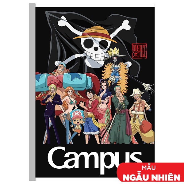 Vở One Piece Time Skip - A4 Kẻ Ngang Có Chấm 200 Trang ĐL 70g/m2 - Campus NB-A4OT200 (Mẫu Màu Giao Ngẫu Nhiên)