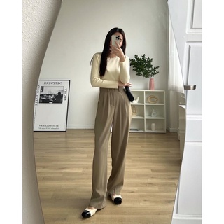 Quần vải suông dáng dài