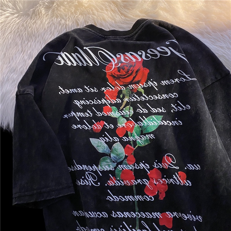 SUXI Áo Thun Tay Ngắn Cổ Tròn In Chữ Thời Trang Mùa Hè Cho Nữ