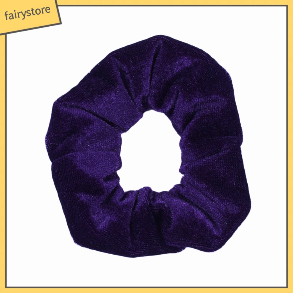 Dây Buộc Tóc Màu Trơn Thiết Kế Đơn Giản Cho Nữ