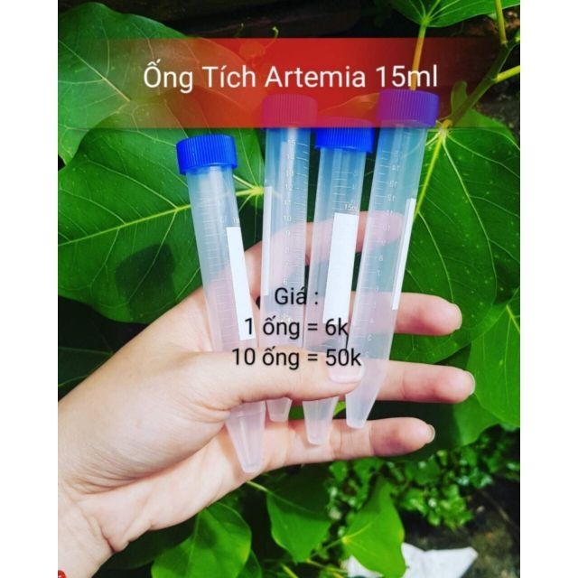 Combo 5 ống tích trữ artemia loại 15ml - Guppyxanh