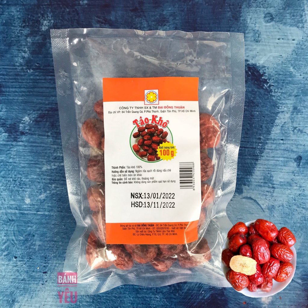 Táo Khô Đại Đồng Thuận gói 100g