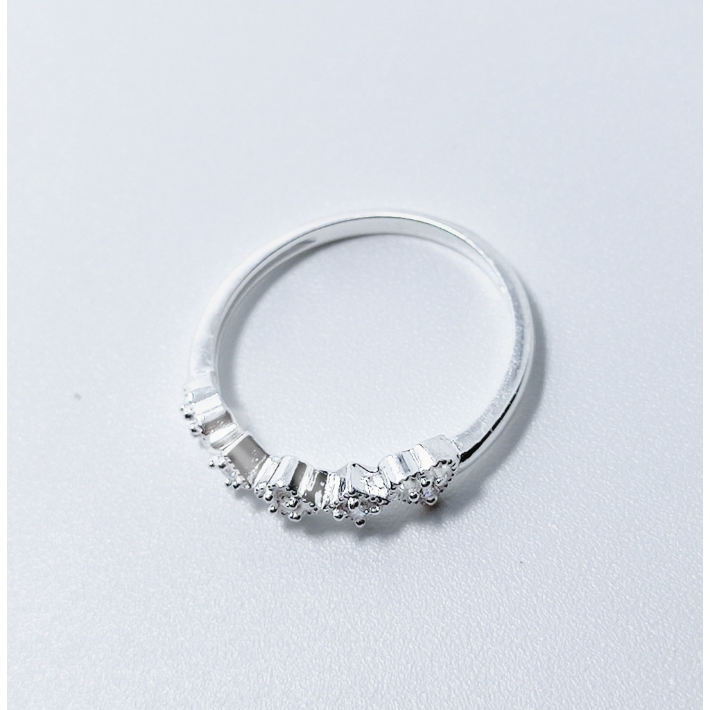 Nhẫn bạc Nhẫn thiết kế mặt Tứ quý chi tiết tinh tế