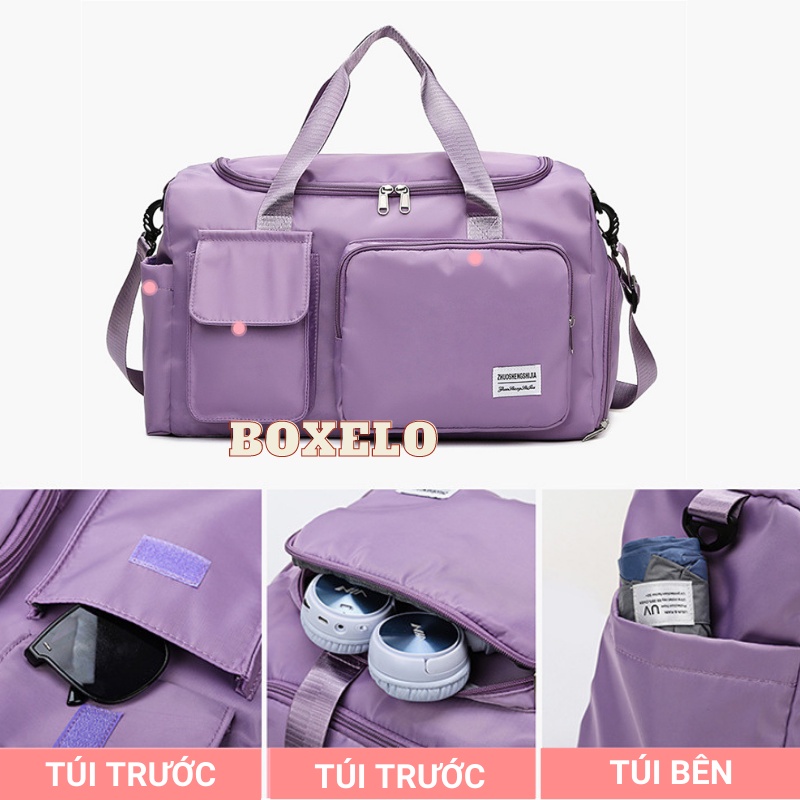 Túi trống du lịch nữ BOXE mẫu new thể thao, túi tập gym nam có ngăn để giày mới 2022