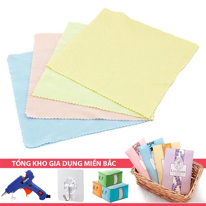 Khăn Lau Kính Đa Năng Chuyên Dụng - Lau Mắt Kính Cận - Mặt Kính Điện Thoại - Mặt Gương Trang Điểm