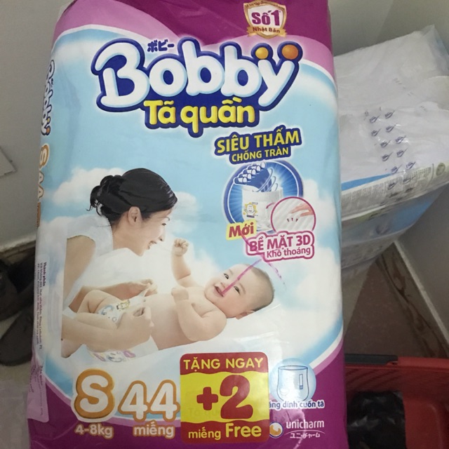 COMBO 100 MIẾNG TÃ QUẦN BOBBY SIZE S