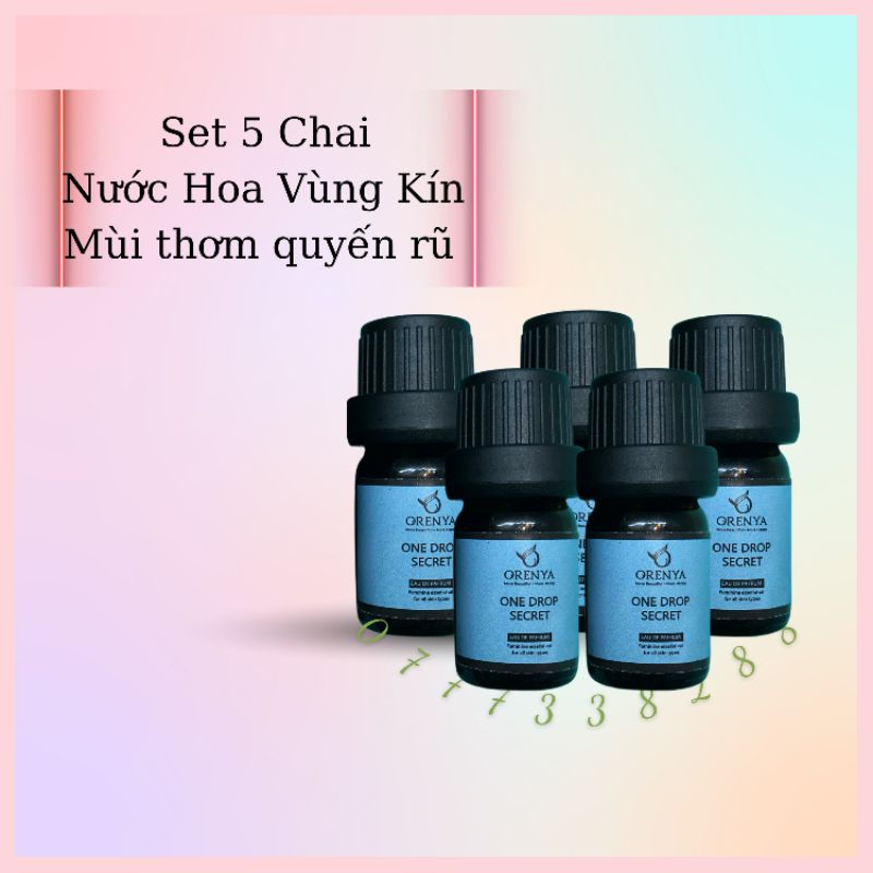 SET 5 NƯỚC HOA BỎ TÚI CỰC THƠM MÁT