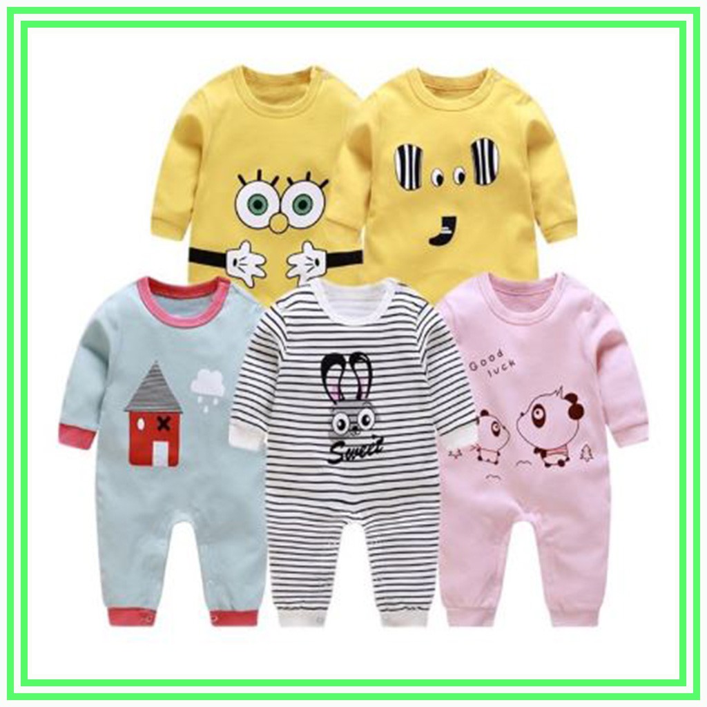 Body sơ sinh liền thân dài tay cho bé trai gái bodysuit cho bé từ 3-13kg hàng đẹp – BD12