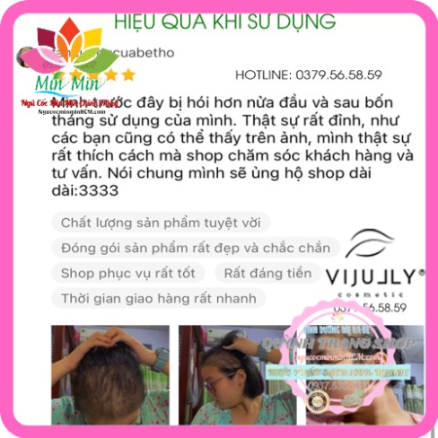 Xịt bưởi Vijully, Tinh dầu bưởi hair lotion Vijully 100ml kích mọc tóc ,giảm rụng tóc, Kèm vòi xịt