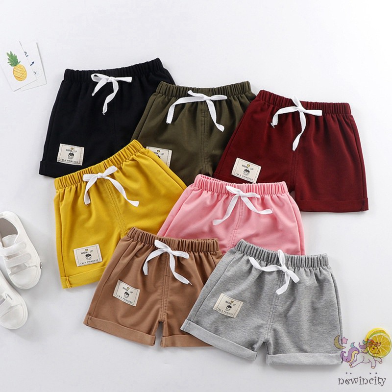 Quần Short Cotton Thể Thao Cho Bé Trai / Gái (1-5 Tuổi)