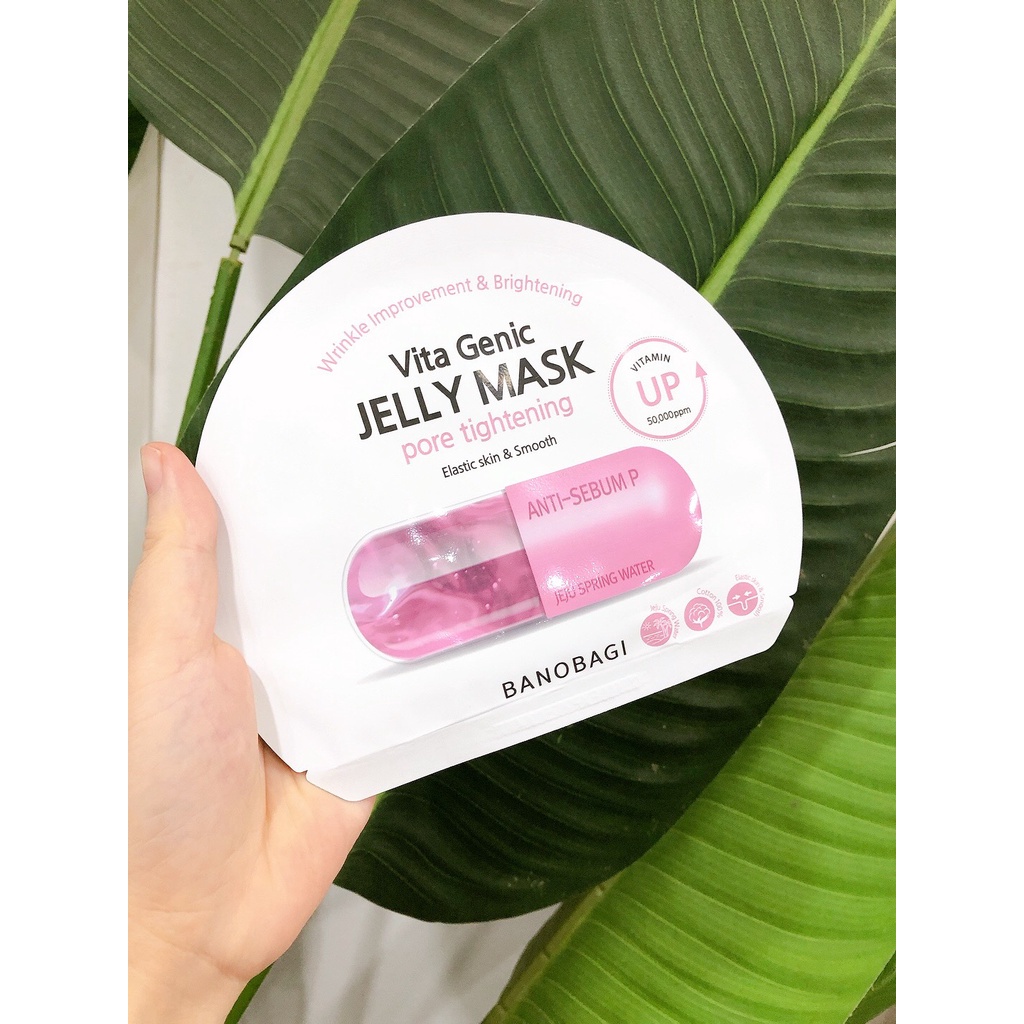 [Miếng lẻ] Mặt nạ Banobagi dưỡng ẩm, bổ sung Vitamin Vita Genic Jelly Mask các loại 30g