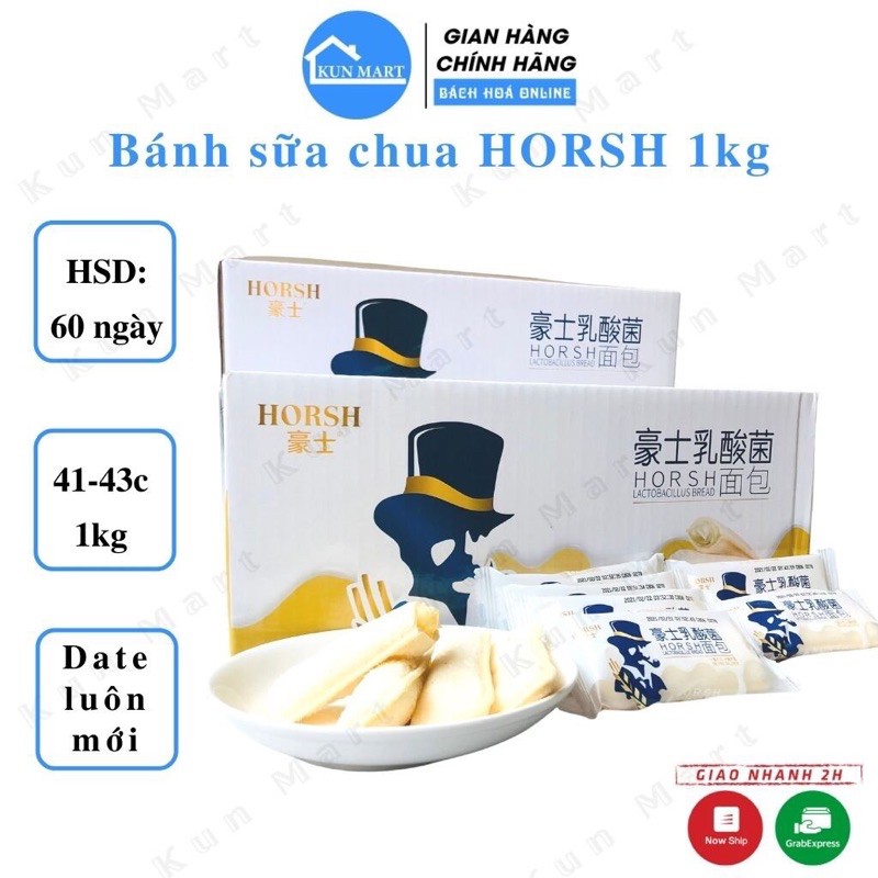 Bánh Sữa Chua 👌FREESHIP👌 Bánh Sữa Chua Horsh Đài Loan Thơm Ngon Hấp Dẫn 1kg
