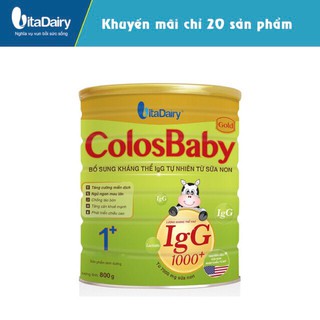 Sữa bột colosbaby gold 1+ 800g date mới