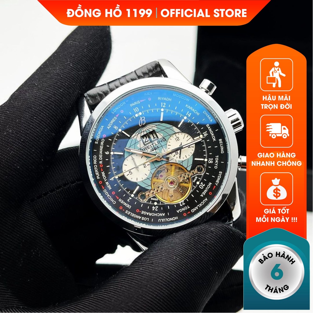 [QUÀ TẶNG] Đồng hồ cơ - Đồng Hồ Dây Da Nam Lịch Lãm Mẫu Mới Nhất 2021 Kiểu Dáng Sang Trọng Đơn Giản 7438 - 1199 Watches | BigBuy360 - bigbuy360.vn