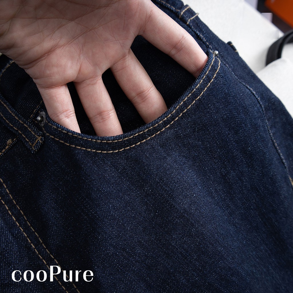 Quần jeans nam cooPure chất jeans extra spandex màu đen khói, thiết kế khỏe khoắn NO.1203 (5 màu) | BigBuy360 - bigbuy360.vn