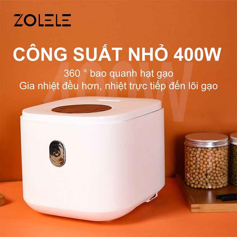 Nồi nấu điện thông minh ZOLELE ZB002 có thể nấu cho 2-4 người ăn