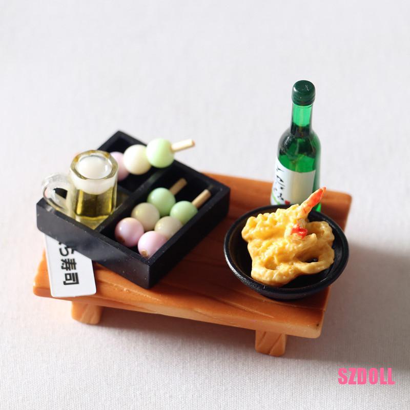 Mô Hình Sushi Janpanese Mini Tỉ Lệ 1/6 Cho Nhà Búp Bê