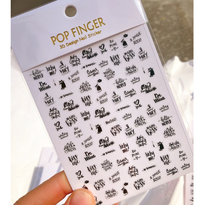 sticker trang trí nail me060