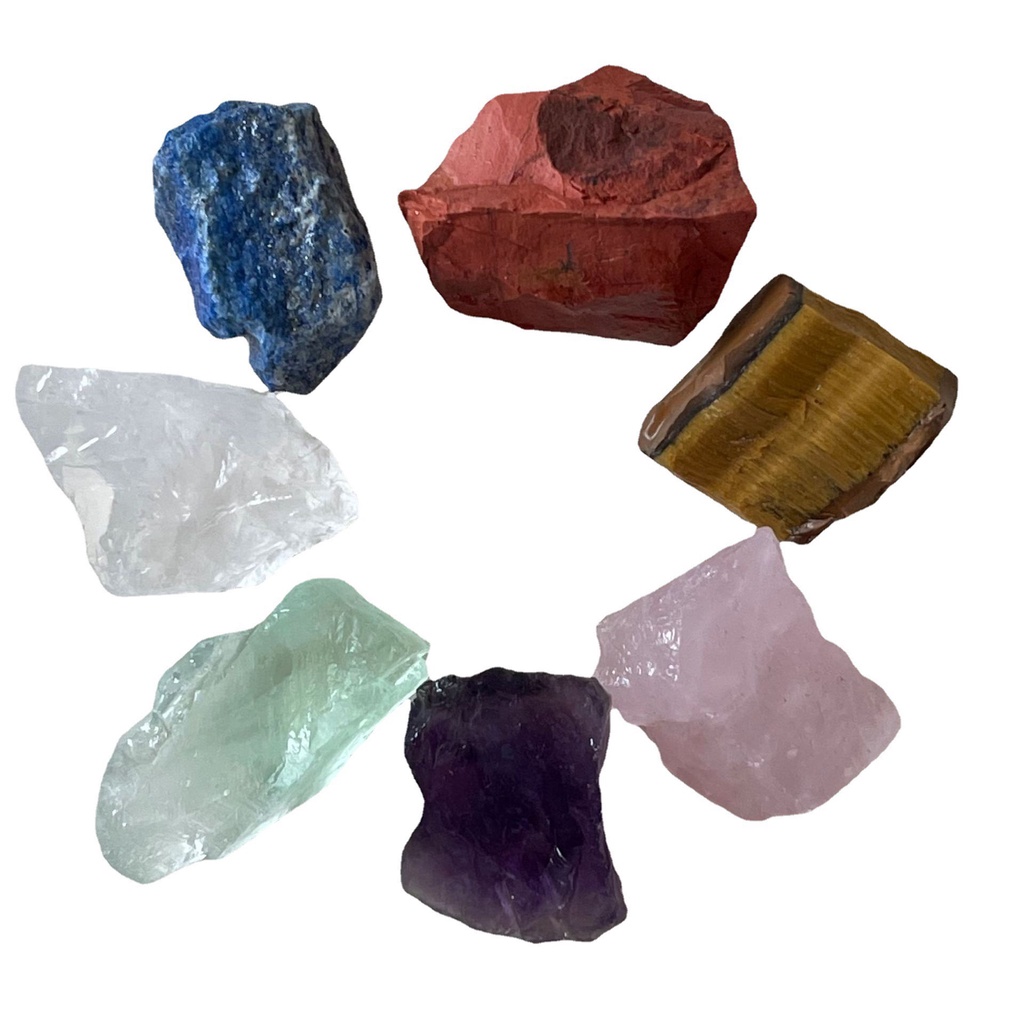 Combo 7 viên đá Chakra, Đá Thanh Tẩy, Đá luân xa, Chakra stones, Seven Chakra Set