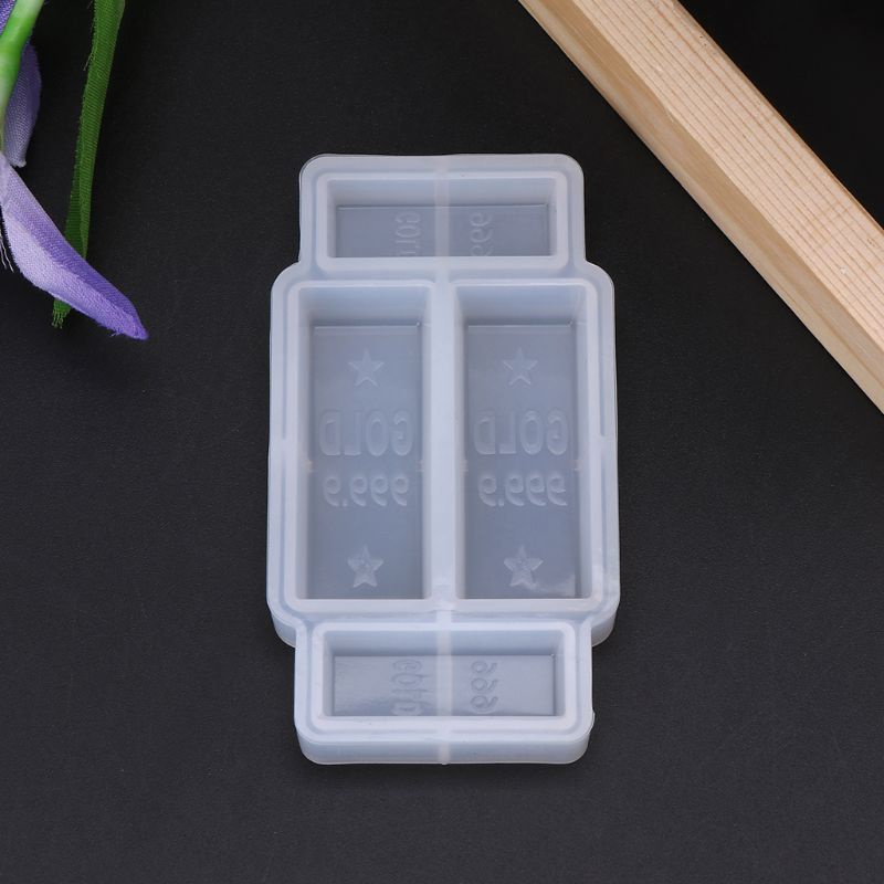 Khuôn Silicone Tạo Hình Làm Bánh Kẹo Hình Thanh Vàng DIY