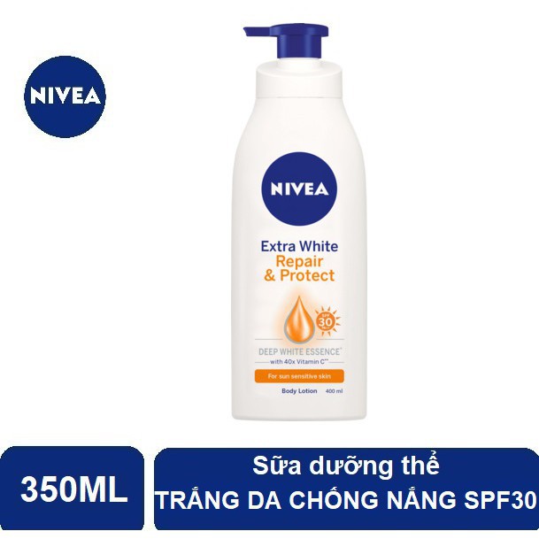 Sữa Dưỡng Trắng Giúp Phục Hồi &amp; Chống Nắng Nivea 350ml - Ban Ngày