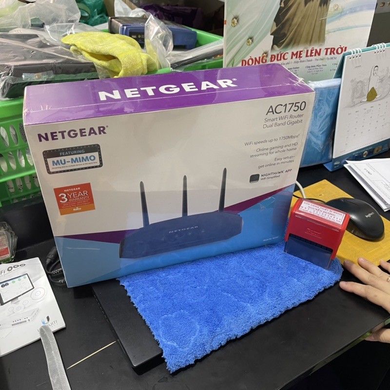 Bộ Đinh Tuyến Netgear R6350 chuẩn wifi AC1750 mu-mimo hàng mới nguyên hộp