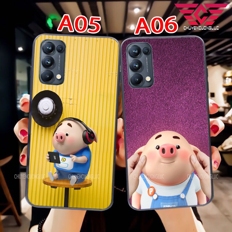 ỐP LƯNG OPPO RENO 5/ RENO 6Z/ RENO 4/ RENO 3 BẰNG KÍNH IN HÌNH CHÚ HEO DỄ THƯƠNG